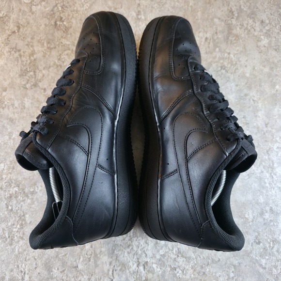 Nike Air Force Ones Triple Black Mens Size 14 Shoes Casual Classic Sneakers main image 6